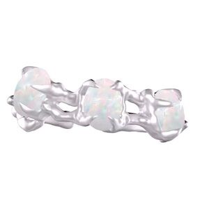 Opal Ring, Adjustable Ring, 925 Silver Statement Ring, Women